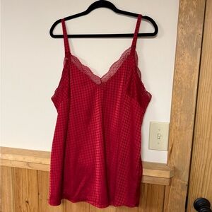 Torrid Vibrant Red Lace Blouse